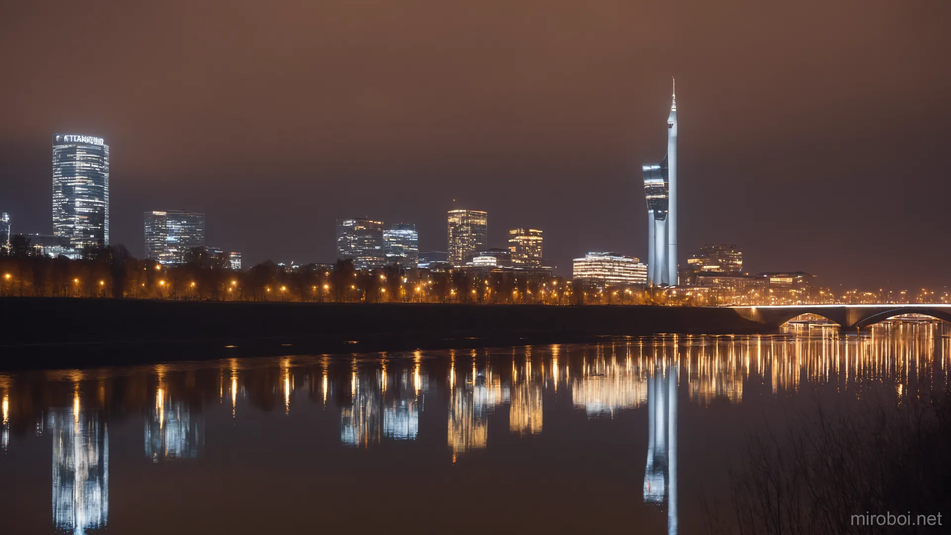 Foggy Night over Yekaterinburg