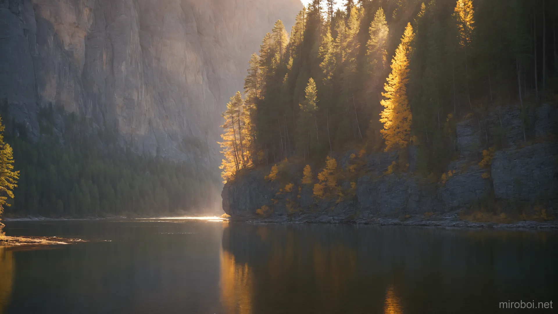 Golden Autumn in the Ural Canyon